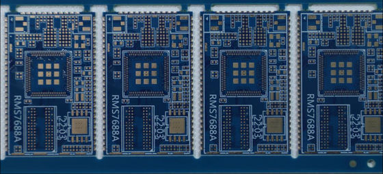 Custom Blue Oil Medical PCB Printed Circuit Board With Gold Immersion Surface