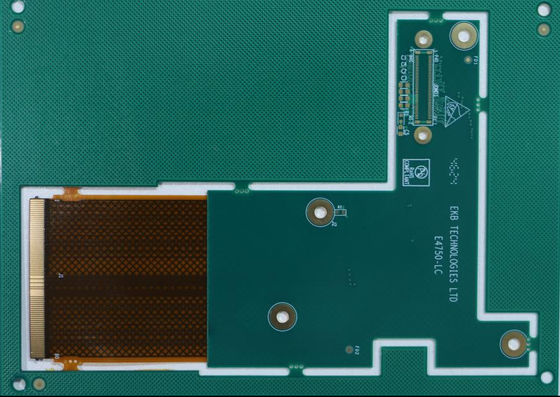 HASL Lead Free Rigid Flex PCB 4 Layer Blank Printed Circuit Board For Electronic Systems