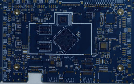 Blue Oil Immersion Gold PCB Circuit Board Industrial Control Board 4 Layer
