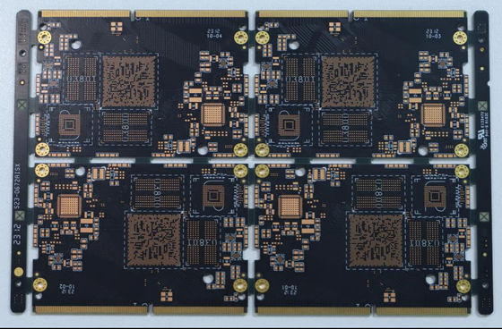 Black Oil Sinking Gold Thick Copper Plate PCB , FR4 Material 8 Layer PCB Board