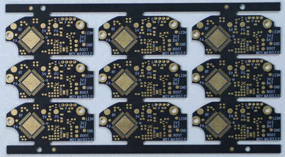 PWB negro de encargo de ENIG de la máscara de la soldadura de 4 capas conveniente para la comunicación inalámbrica