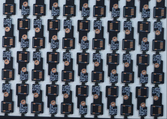 까만 기름 살포 주석 두 배 패널 PCB HASL 처리에 의하여 주문을 받아서 만들어지는 패널 간격