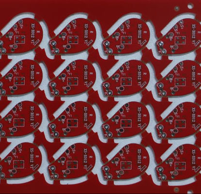 Red Oil Double Sided PCB Board OSP Surface Treatment 0.4mm Thickness