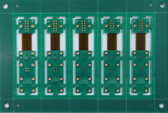 4 Layer Structure Rigid Flex PCB OSP Soft And Hard Combination Board Customized