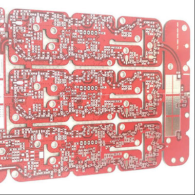 Bespoke Rigid Printed Circuit Board With Red Oil Sinking Gold Craftsmanship