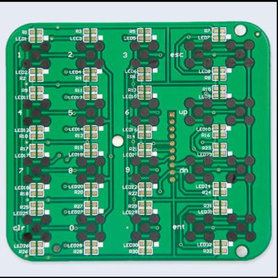 Conception adaptée aux besoins du client par panneau rigide de carte PCB de double face électronique d'huile verte