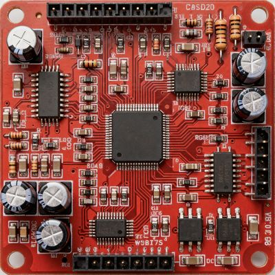 مونتاژ سفارشی PCB با رنگ ماسک لحیم سفید و حداقل اندازه سوراخ 0.1 میلی متر