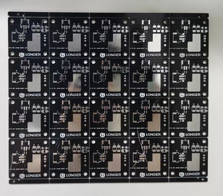 1.6mm Thickness Custom Double Sided PCB Black Soldermask HASL100%E-test for Electronics