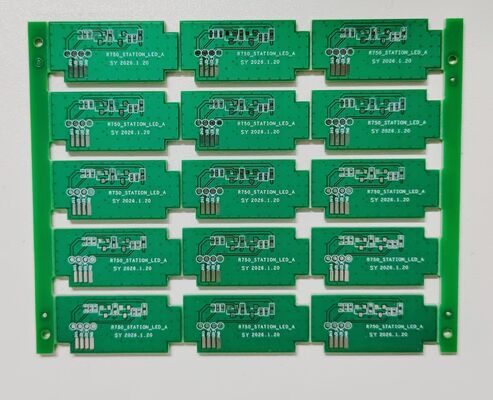 Lead-Free HASL Double Sided PCB FR4 Flame-Retardant Material for Station LED Application