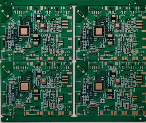 Customized Silkscreen Electronic PCB Board Green Soldermask for Electronic Systems