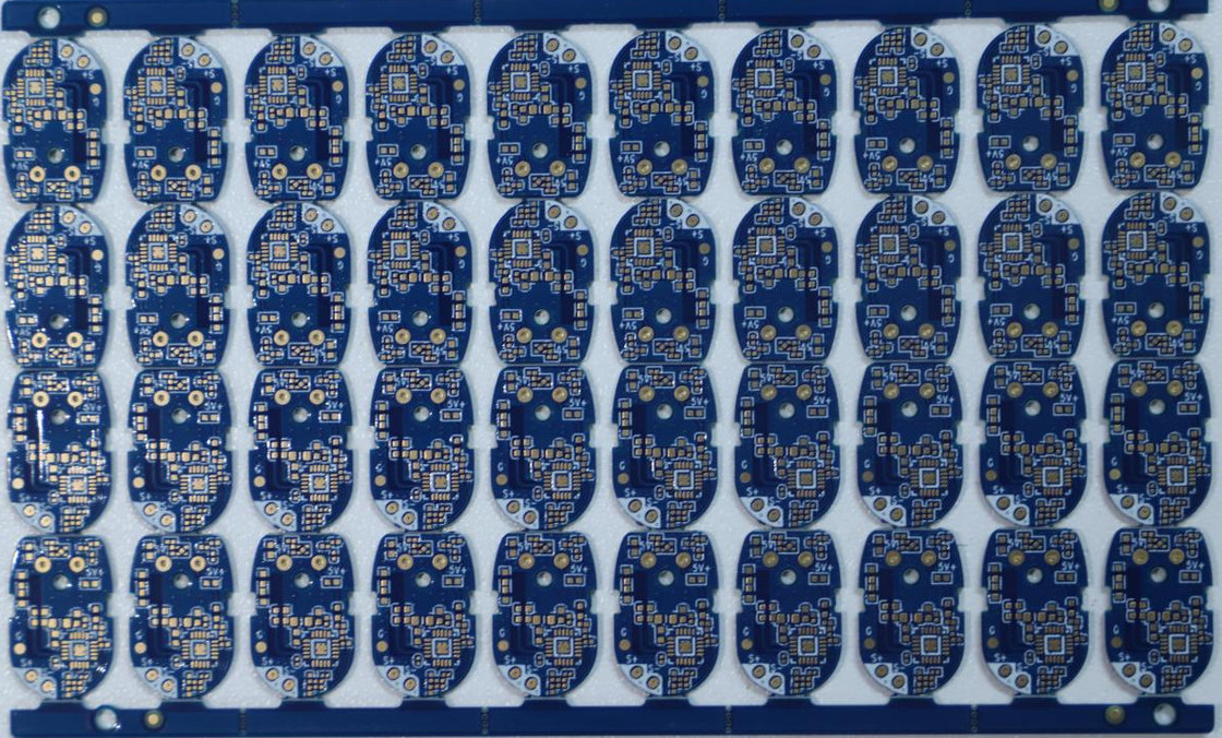 파란 기름 두 배 편들어진 인쇄 회로 기판 FR4 기질에 의하여 주문을 받아서 만들어지는 차원