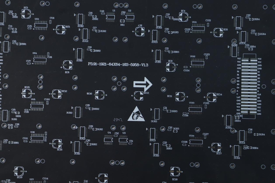 OSP 블랙 오일 이중 패널 PCB 보드 자동차용 고온 저항