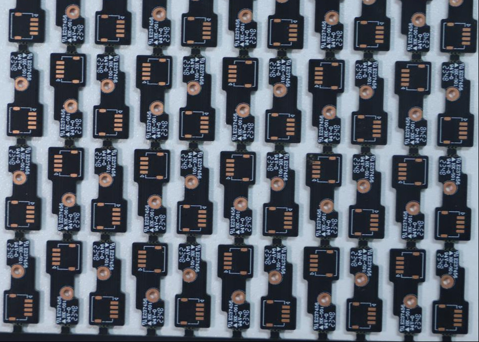 Black Oil Spray Tin Double Panel PCB HASL Treatment Dual Sided Printed Circuit Board