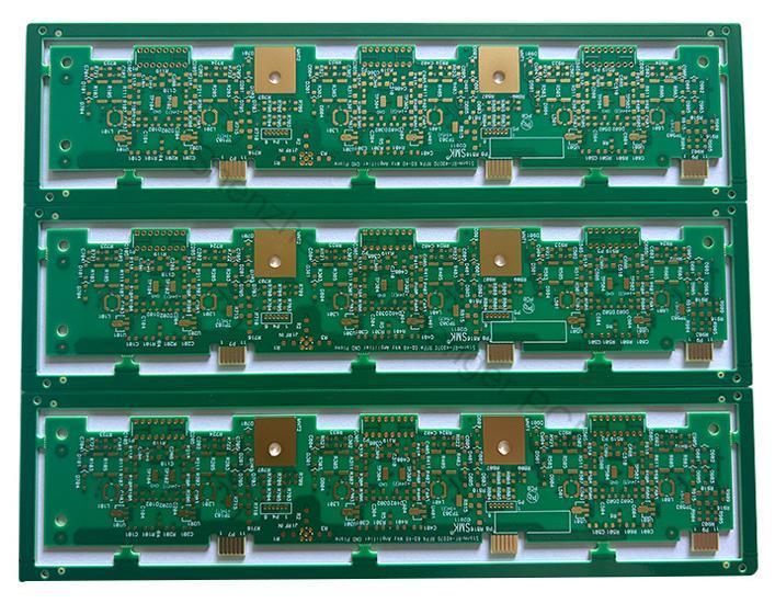 300mmx100mm Military PCB Board With Yellow Solder Mask Color 1.2mm Thick