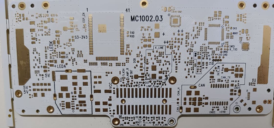 차량 인포테인먼트 및 내비게이션 시스템용 맞춤형 화이트 오일 HDI PCB 보드