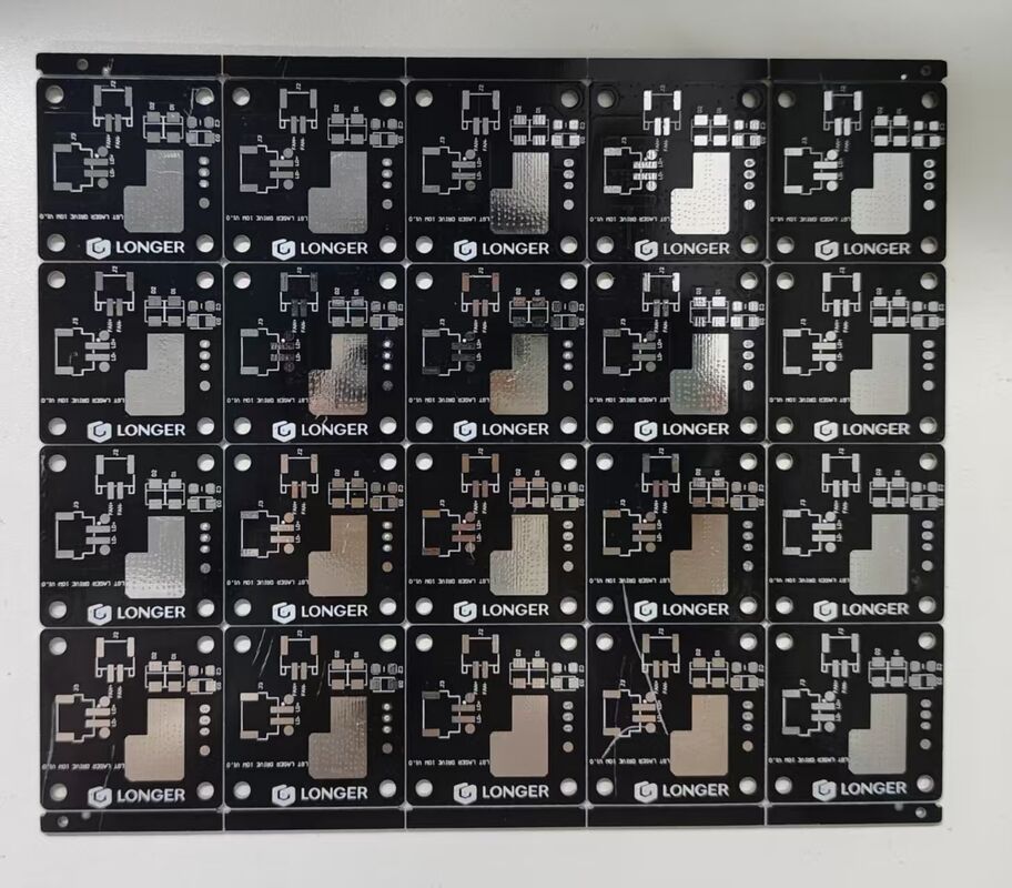 1.6mm Thickness Custom Double Sided PCB Black Soldermask HASL100%E-test for Electronics