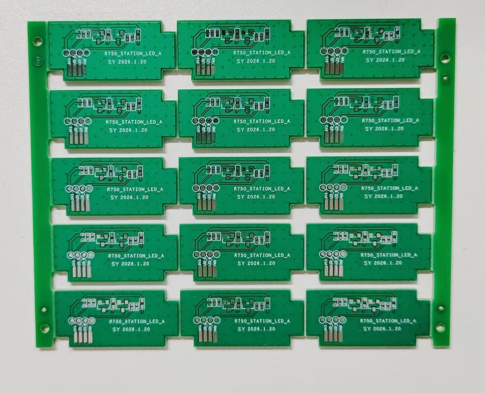 Lead-Free HASL Double Sided PCB FR4 Flame-Retardant Material for Station LED Application