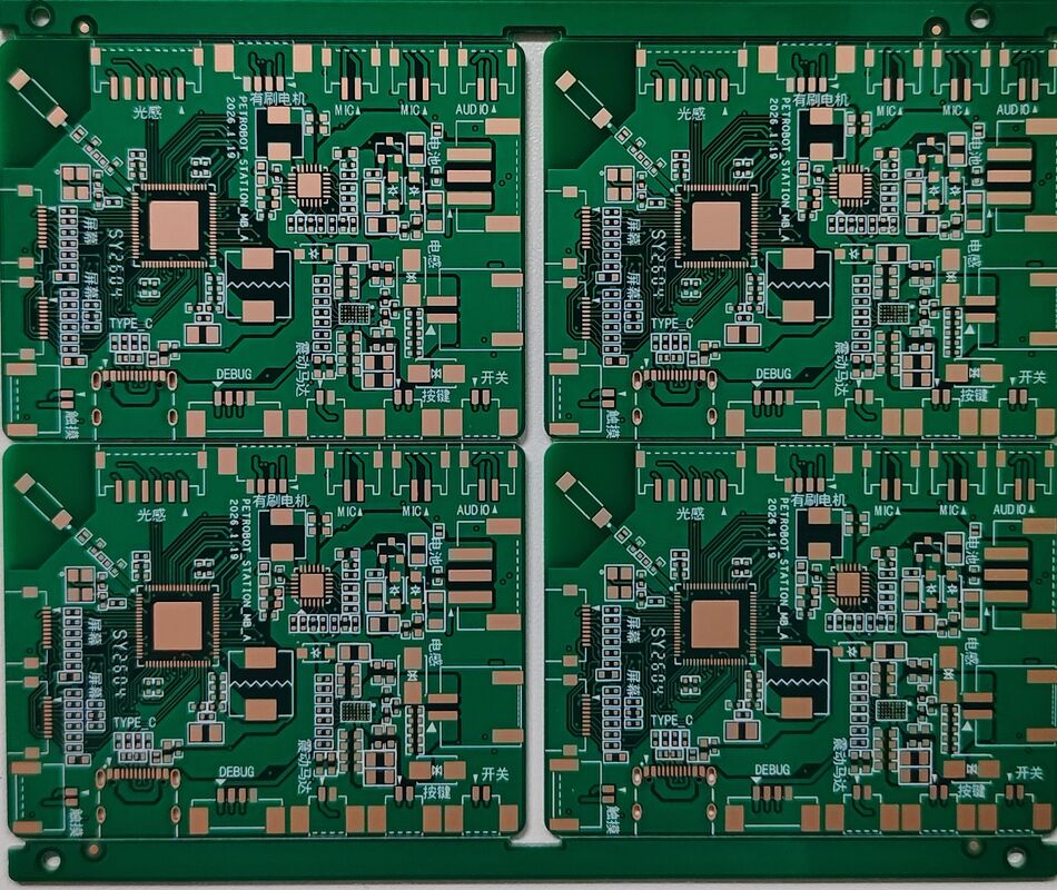 Customized Silkscreen Electronic PCB Board Green Soldermask for Electronic Systems