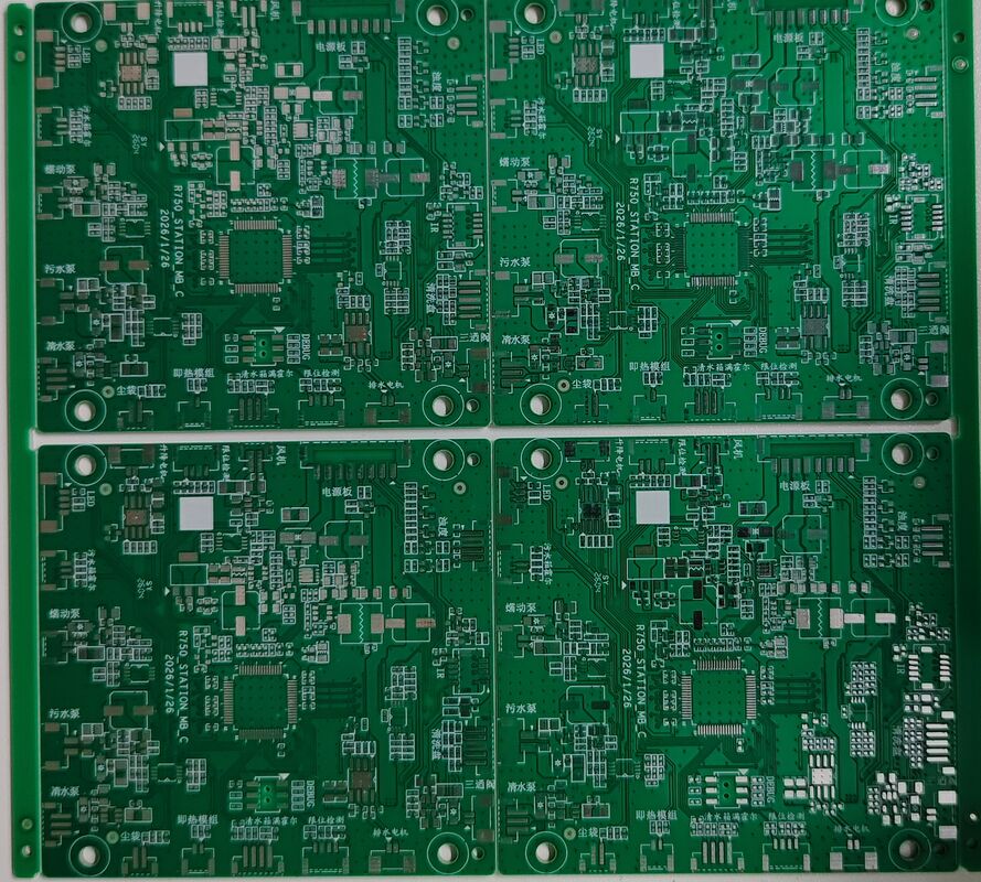 Custom 6-Layer PCB Board with Green Solder Mask and HASL Surface for Electronic Applications