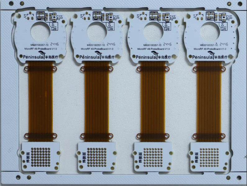 Custom FPC Flexible PCB Board Double Layer ENIG Finish for RF Medical ...
